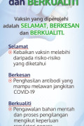 Vaksin Selamat, Berkesan dan Berkualiti